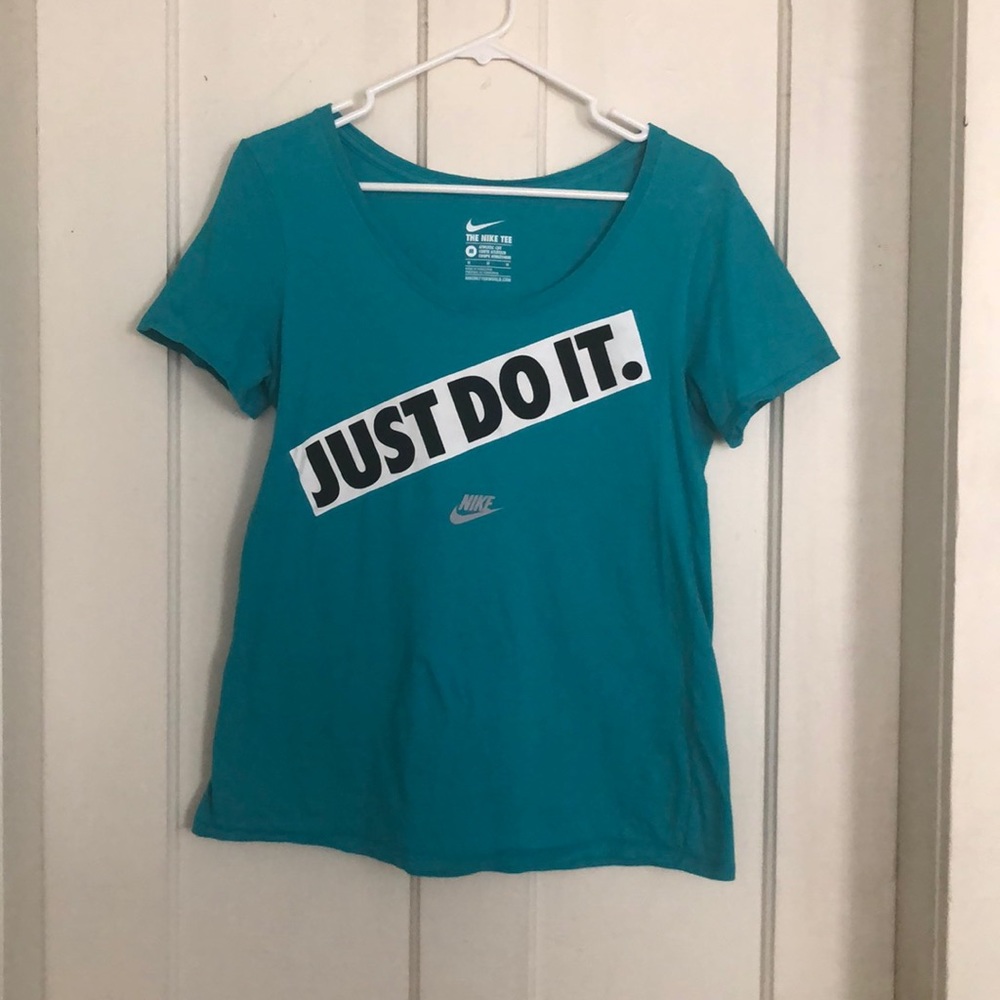 blue nike t-shirt